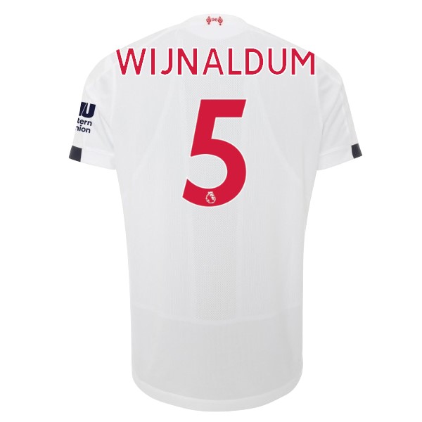 Camiseta Liverpool NO.5 Wijnaldum 2ª 2019-2020 Blanco
